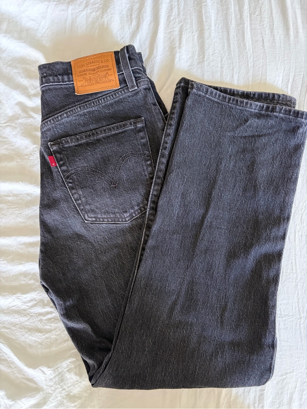 Levi's Women’s Black Ribcage Straight Jeans